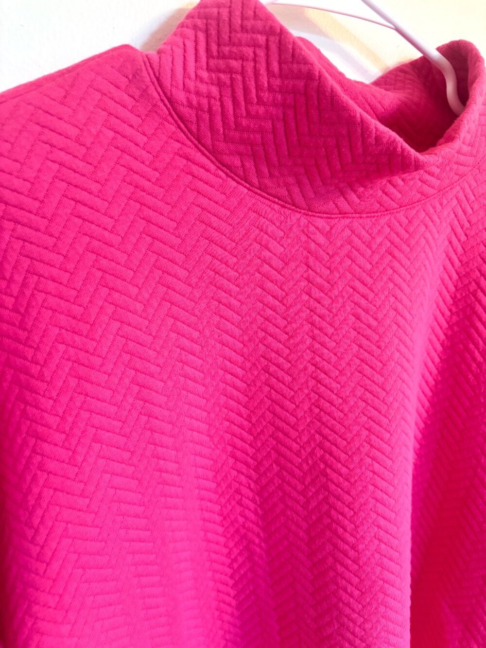 Mock Neck Pullover with Zig-Zag detailing - Picture 2 of 5